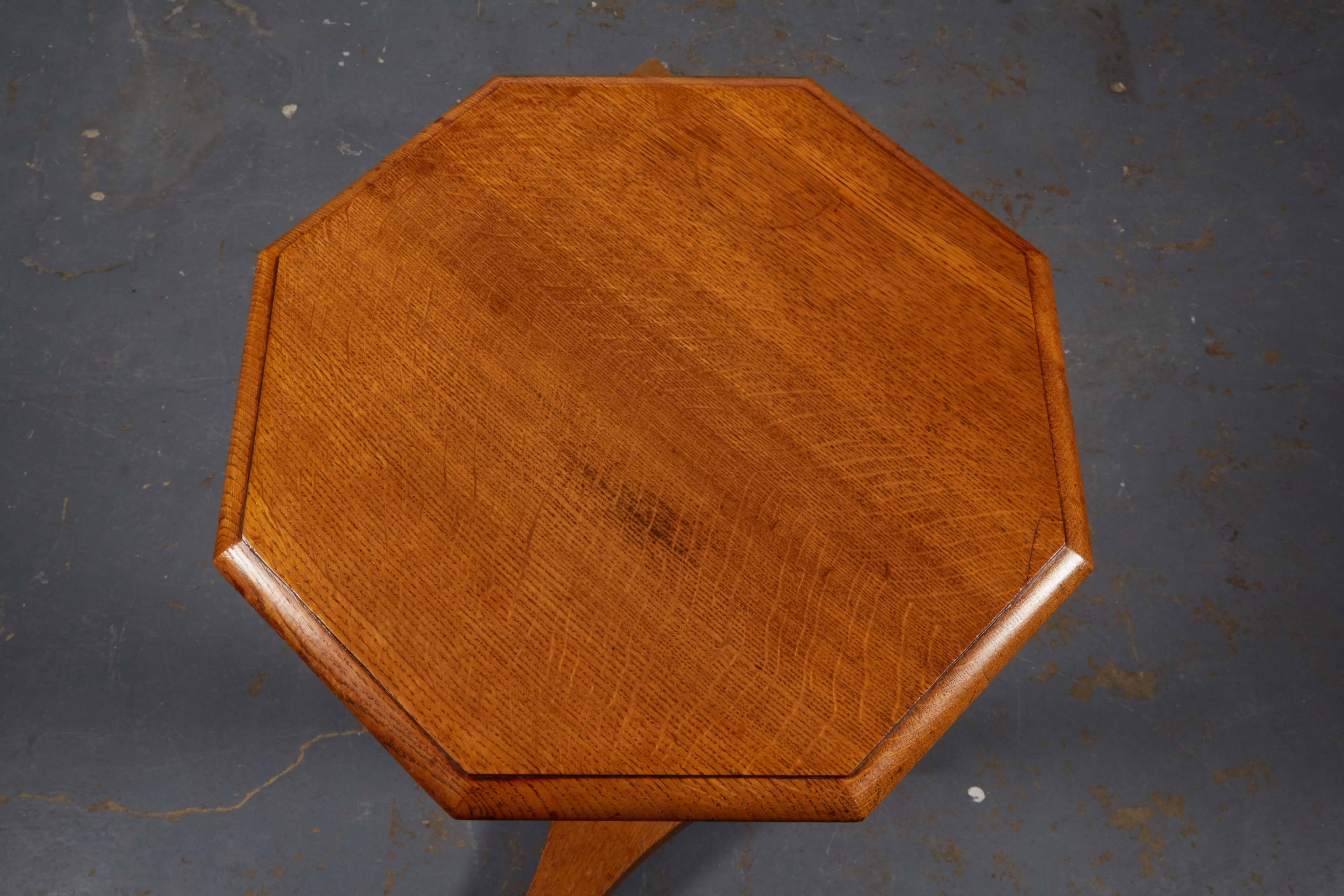 Unknown 20th Century Octagon Top Side Table For Sale