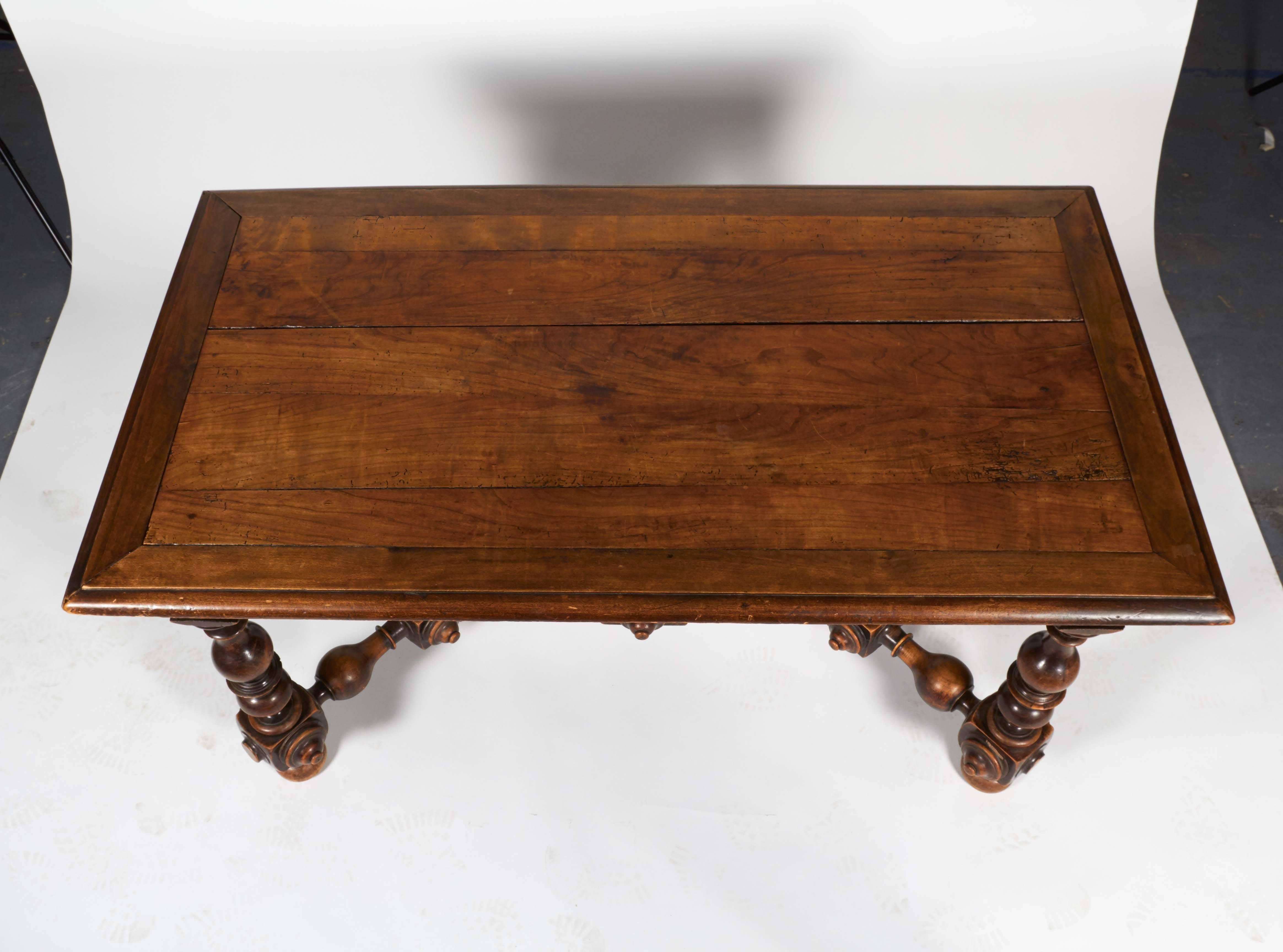 Wood Table with Ornate Legs 2