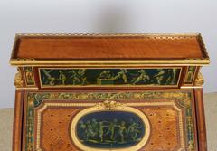 Exceptional French Ormolu-Mounted Kingwood Marquetry Bonheur Du Jour Desk