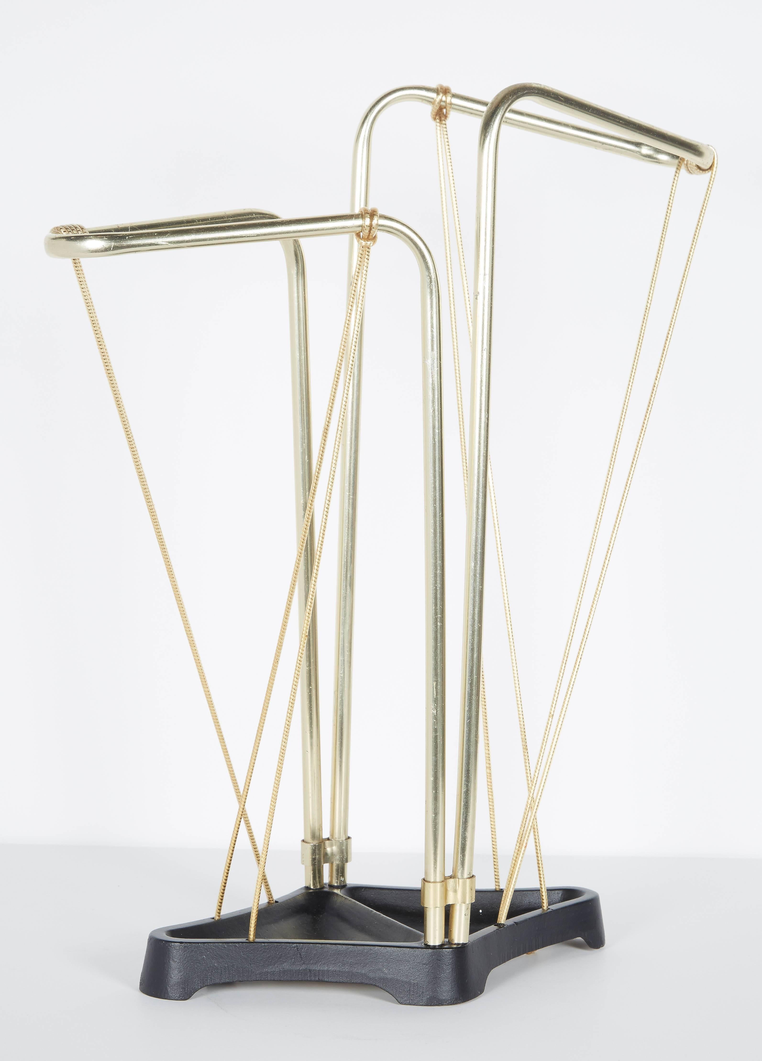 Mid-20th Century Austrian Mid-Century Modern Umbrella Stand with Asymmetrical Form