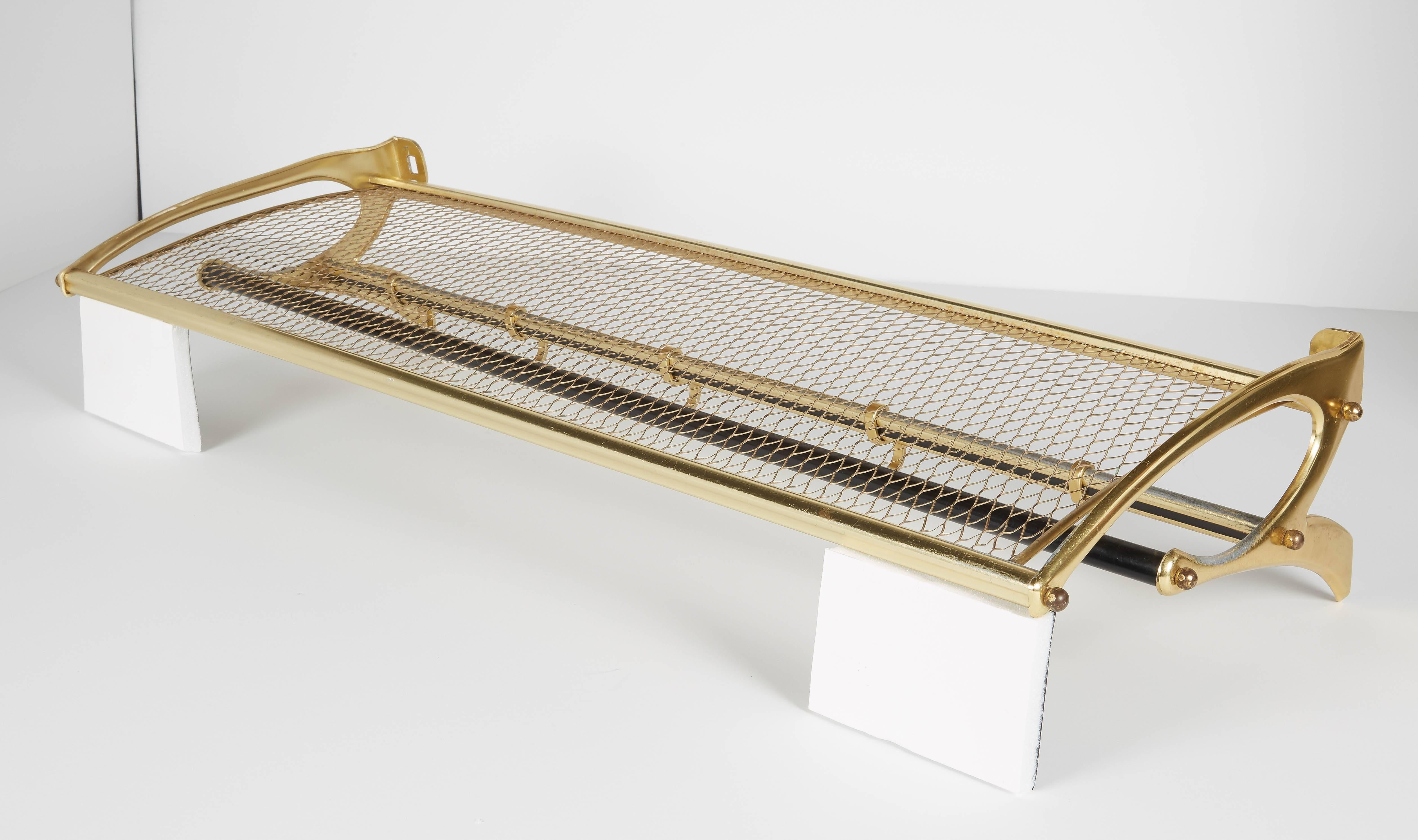 Austrian Mid-Century Modern Wall-Mounted Coat and Hat Rack