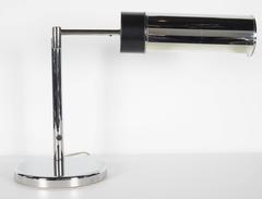 Vintage Nessen Studios Chrome Desk Lamp with Swing Arm, 1960's