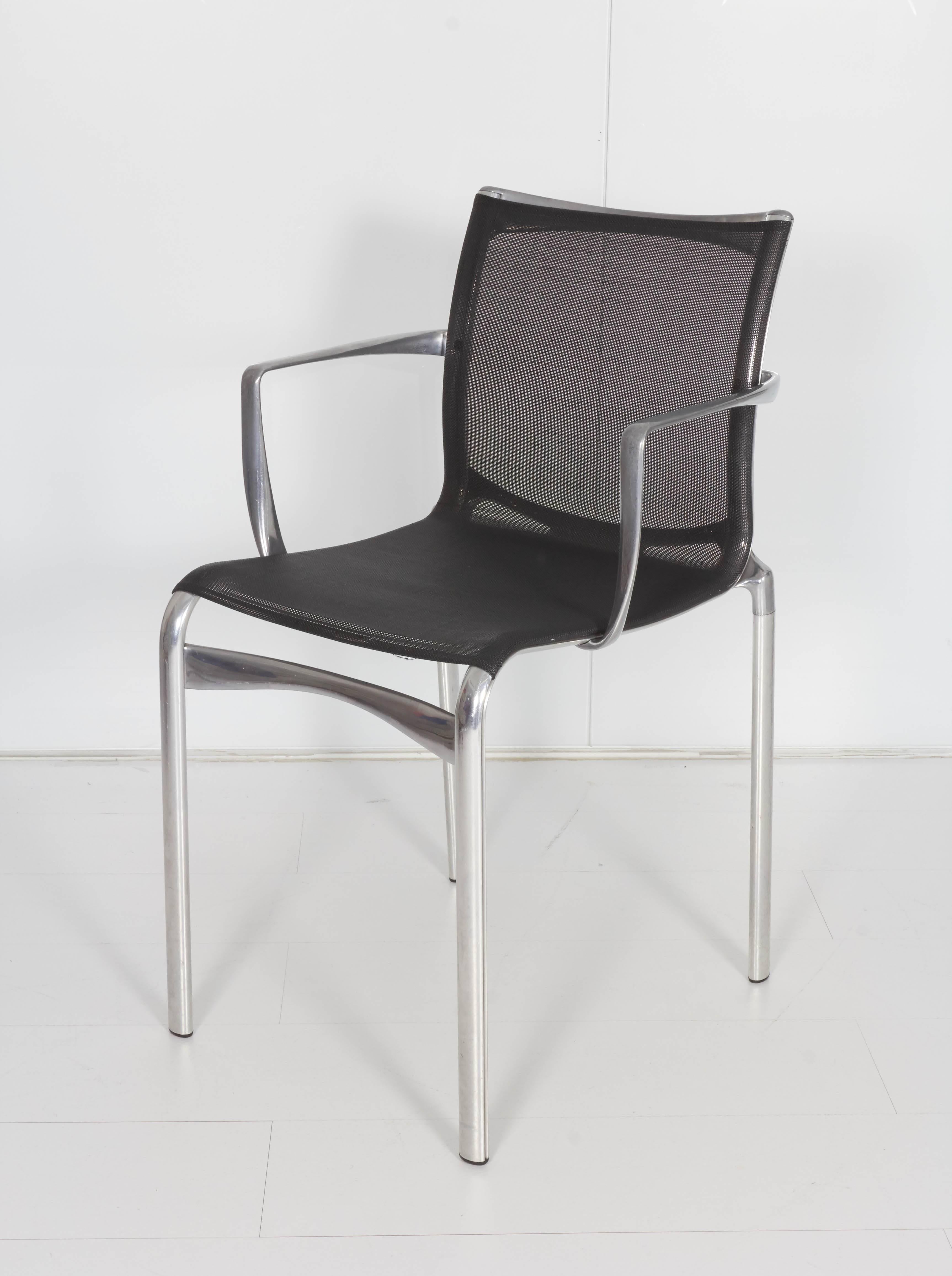 American Steel Frame Arm and Side Chair For Sale