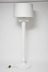 Pair Hollywood Regency, White Floor Lamps, Edon Roc Hotel, Morris Lapidus