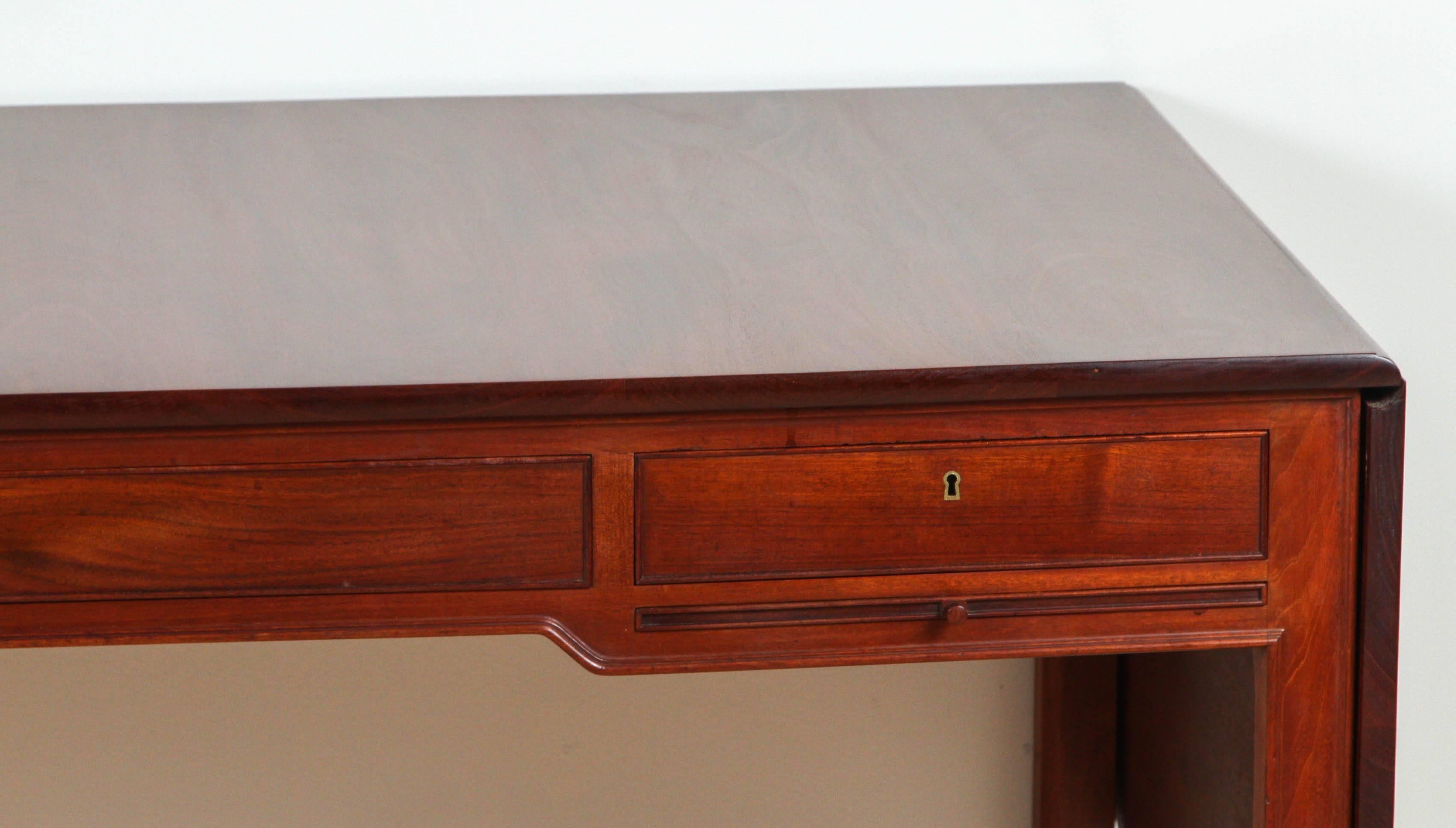 Mid-Century Modern Mahogany Desk Model 4155 by Kaare Klint for Rud. Rasmussen