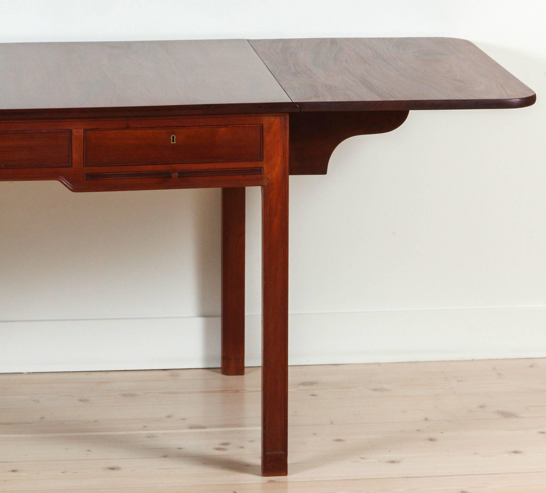 Mahogany Desk Model 4155 by Kaare Klint for Rud. Rasmussen 1