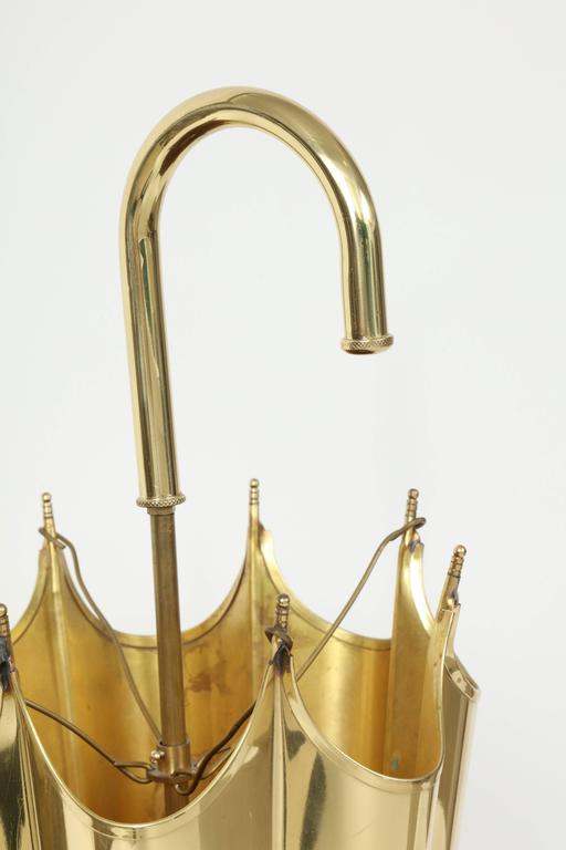 Italian Brass Umbrella Holder For Sale at 1stdibs