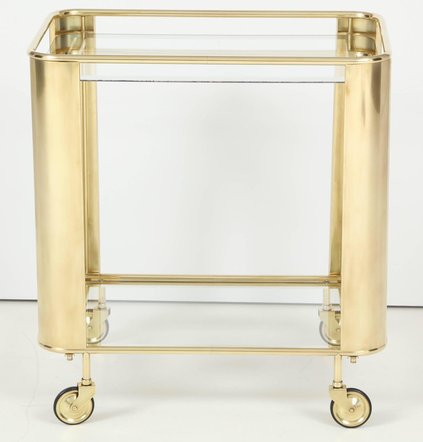 Brass Bar Cart at 1stdibs