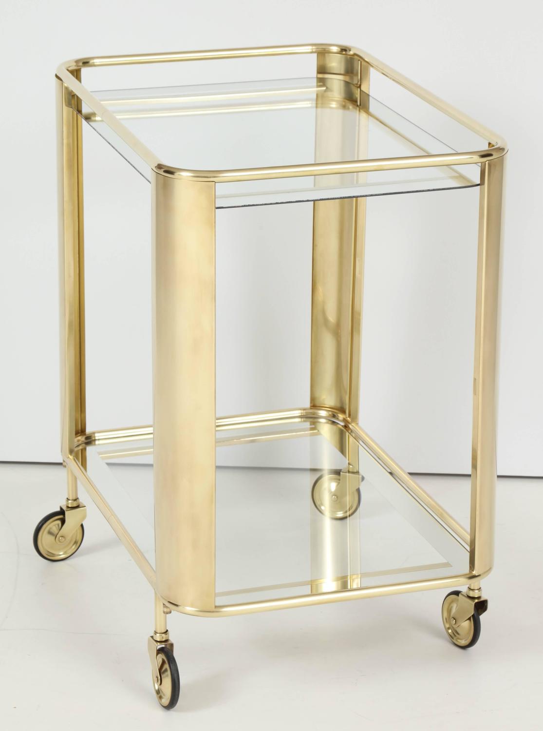 Brass Bar Cart at 1stdibs