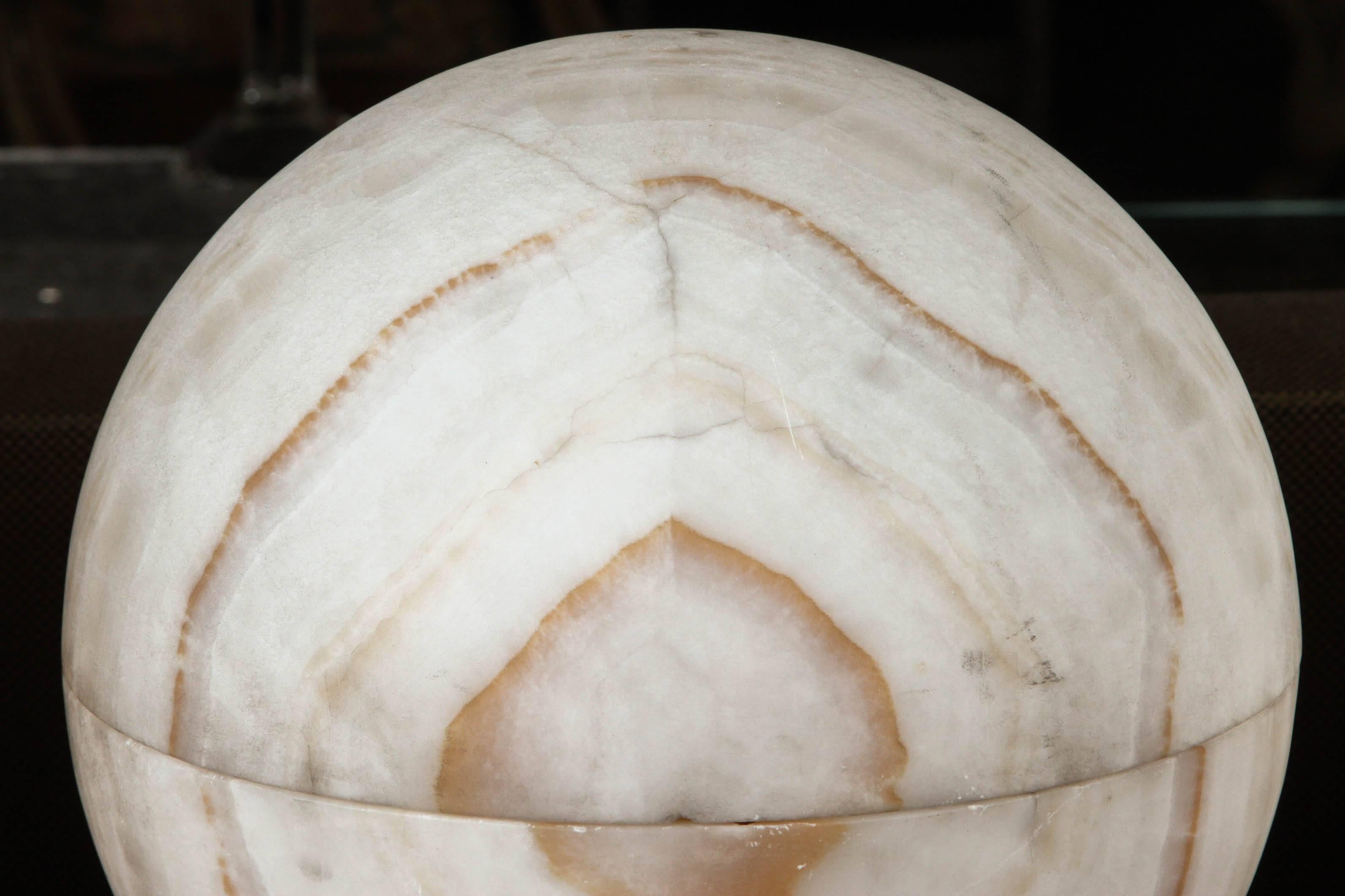 Carved Onyx Sphere Lighted Spheres 1