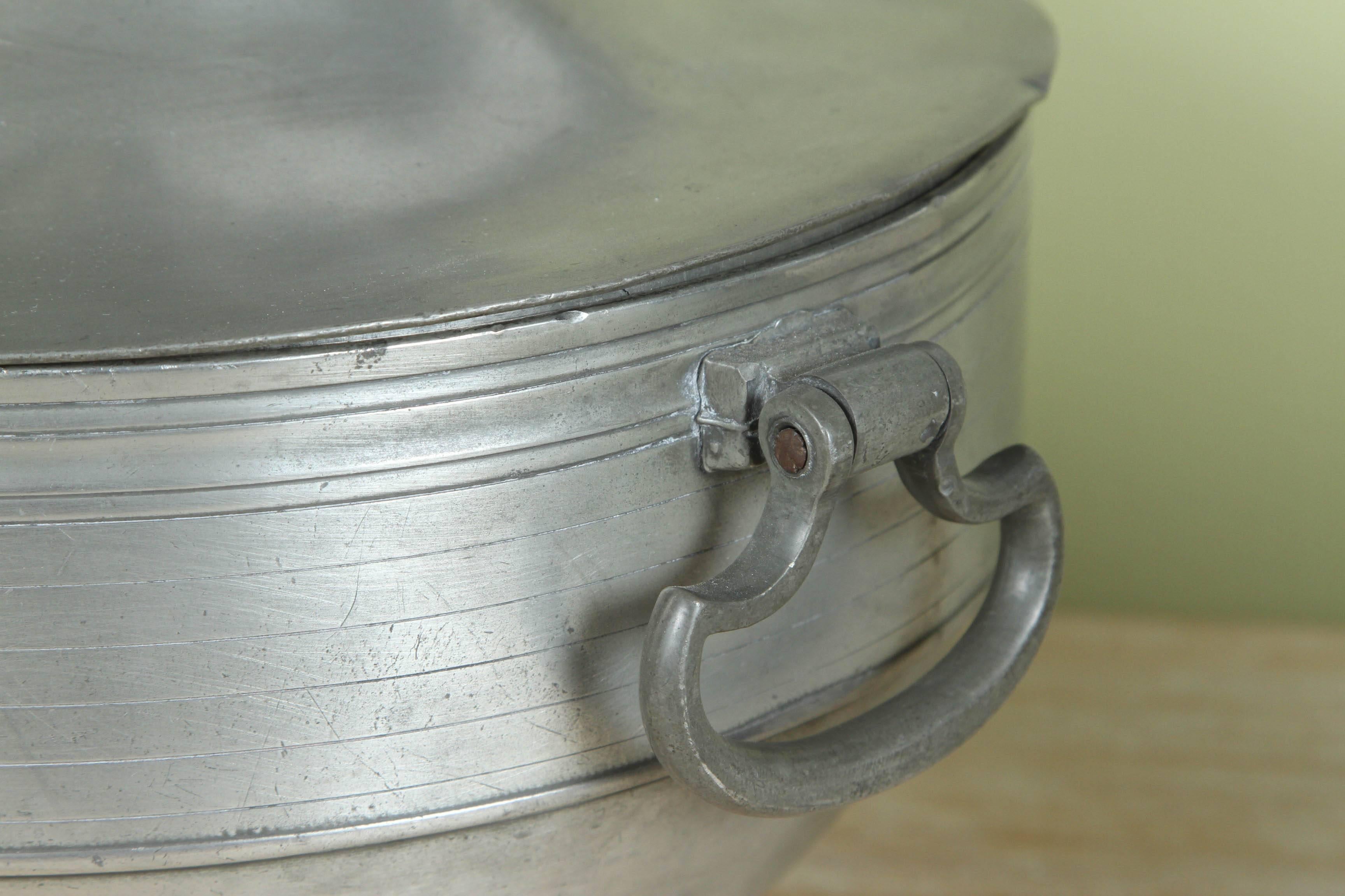 A Dutch Early 19th Century Pewter Tureen with  Cover from Lauren Bacall Estate For Sale 1