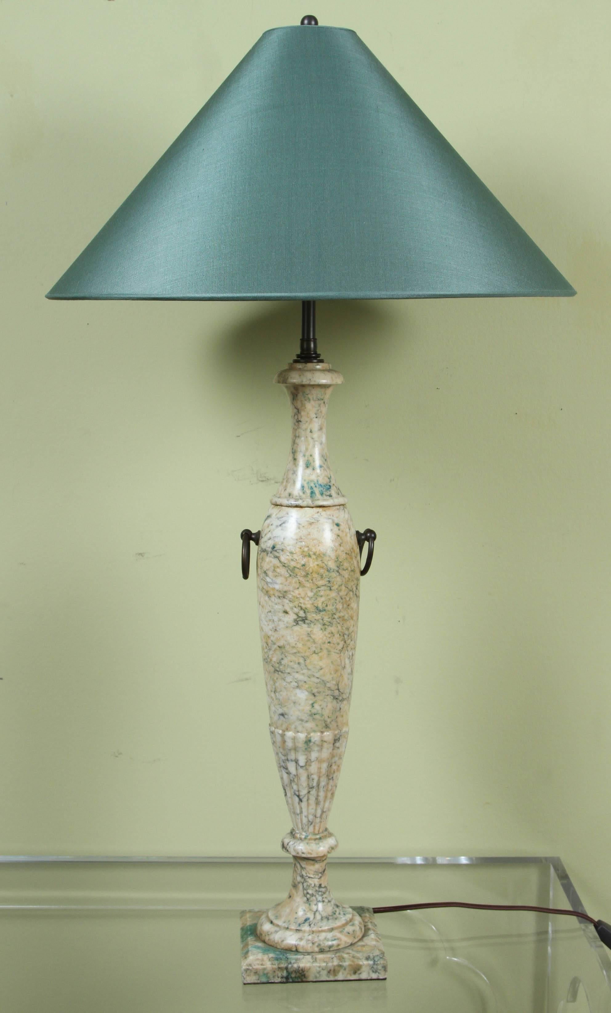 A Pair of Italian Marble Lamps, 20th Century 2