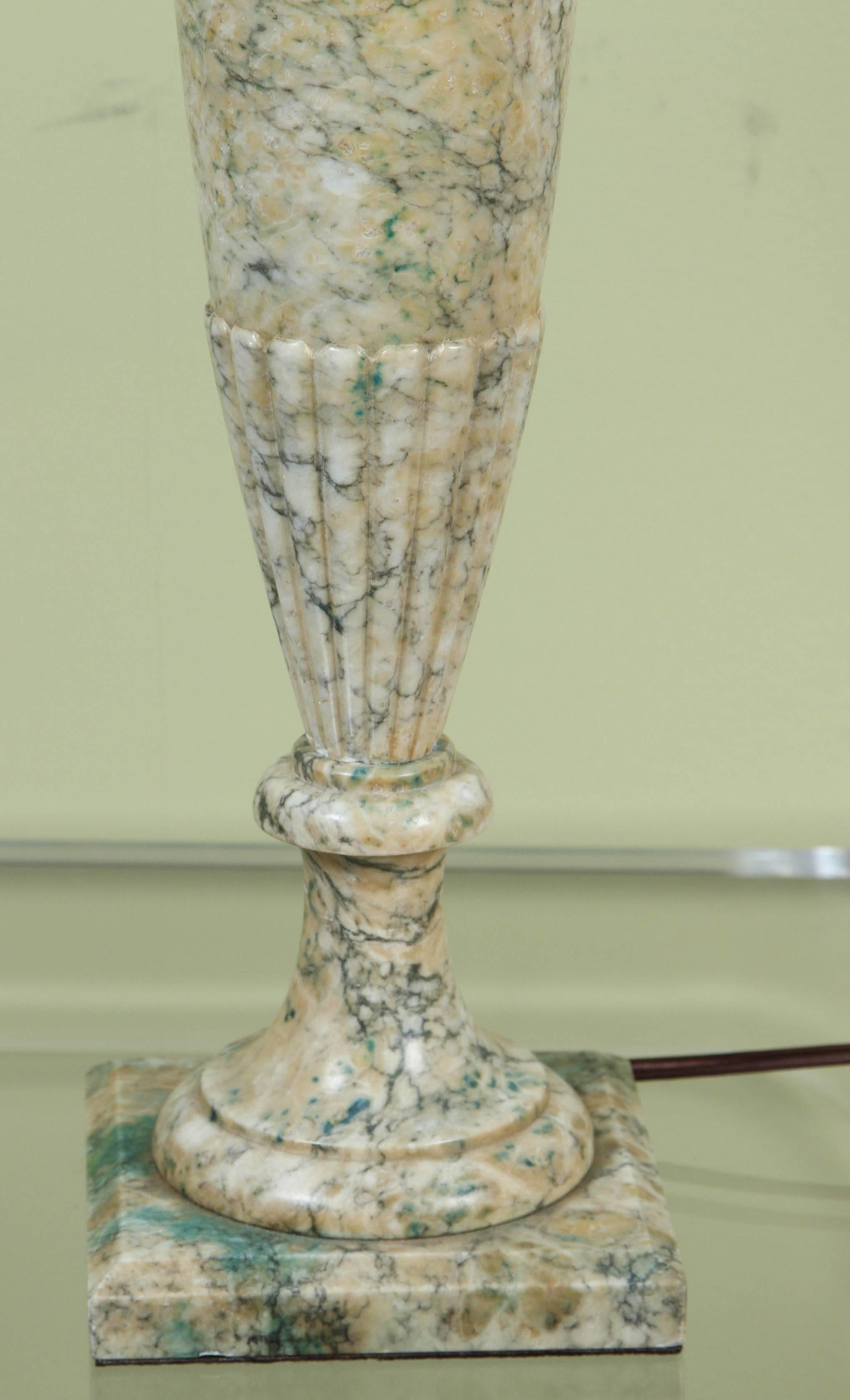 A Pair of Italian Marble Lamps, 20th Century 4