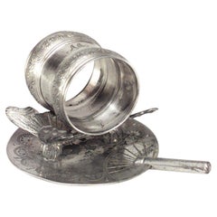 Servilletero Victoriano Inglés Plateado