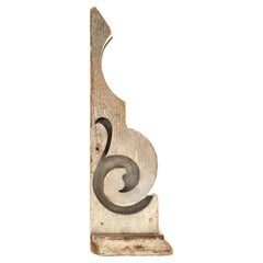 Vintage Carved Wood Architectural Wall Ornament