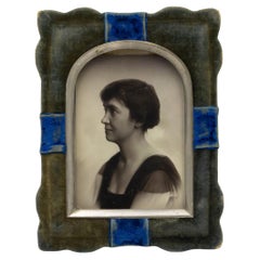 Antique American Victorian Velvet Picture Frame
