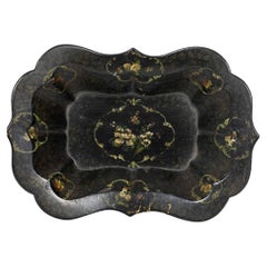 Antique English Victorian Papier-Mache Tray
