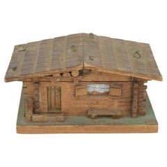Rustic Continental Style House Shaped Music Box