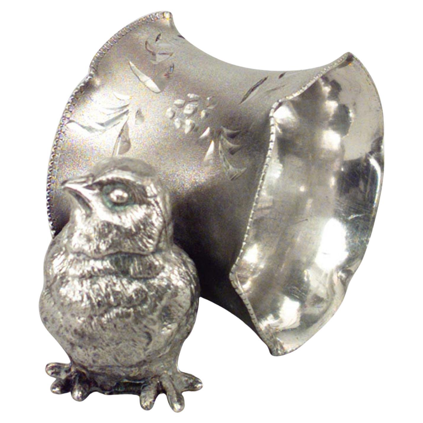 Servilletero Victoriano Inglés Chapado en Plata