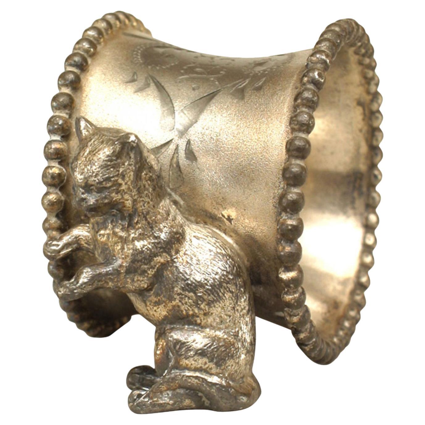 Portatovaglioli vittoriani inglesi in argento