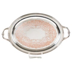 International Silver Co. Versilbertes Serviertablett im viktorianischen Stil