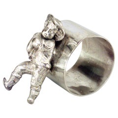 English Victorian Silver Plate Napkin Ring