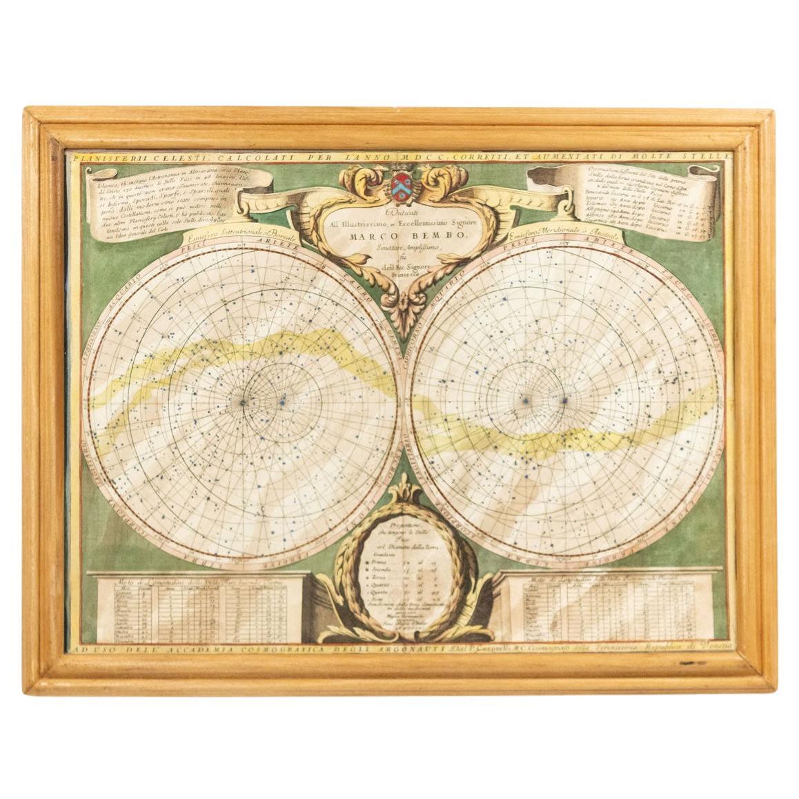 Italian Renaissance Celestial Map
