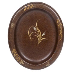 English Regency Brown Lacquered Tray