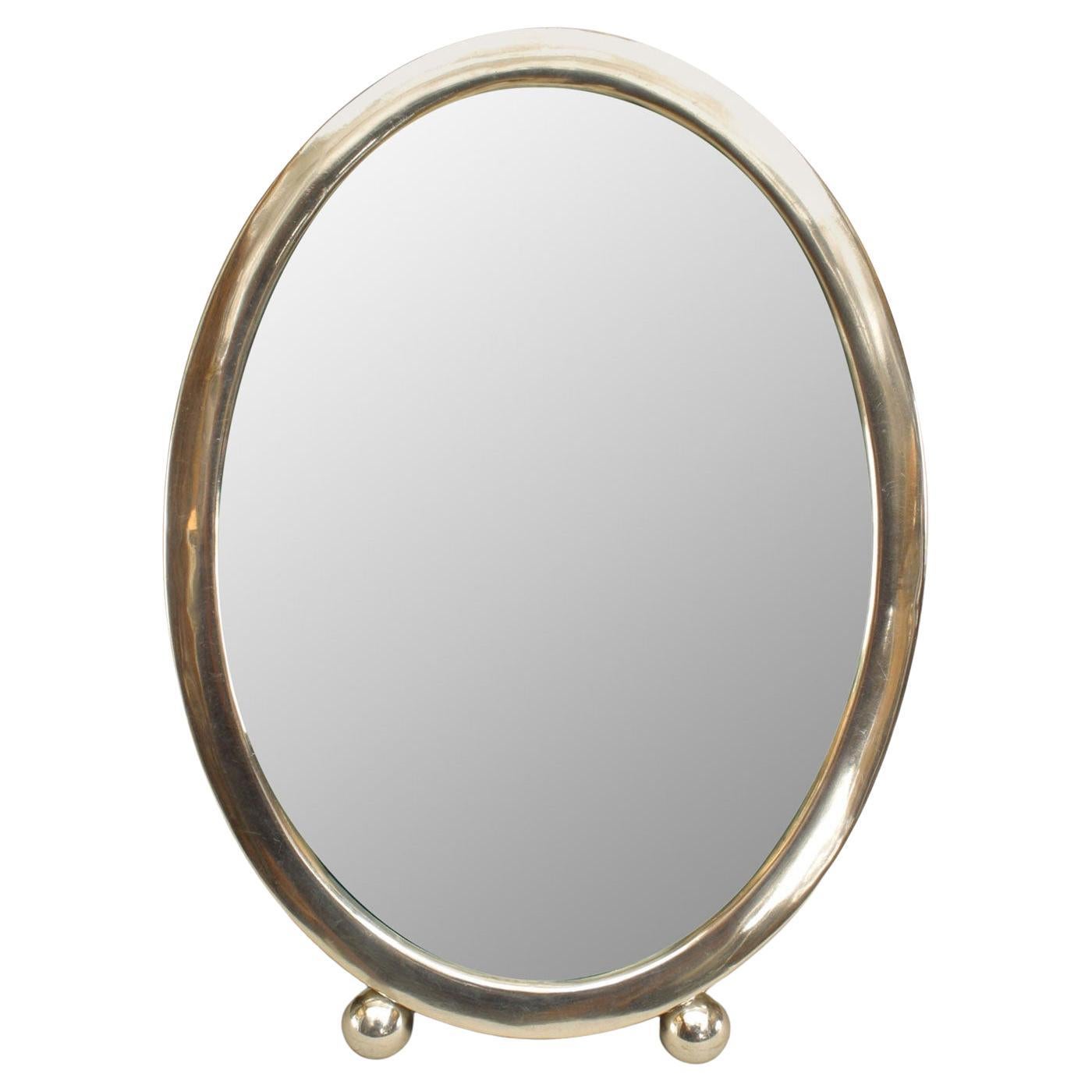 American Victorian Style Silver Oval Picture Frame For Sale