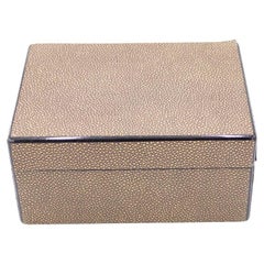 Rectangular Brown Shagreen Box