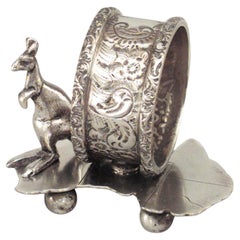 English Victorian Silver Plate Napkin Ring
