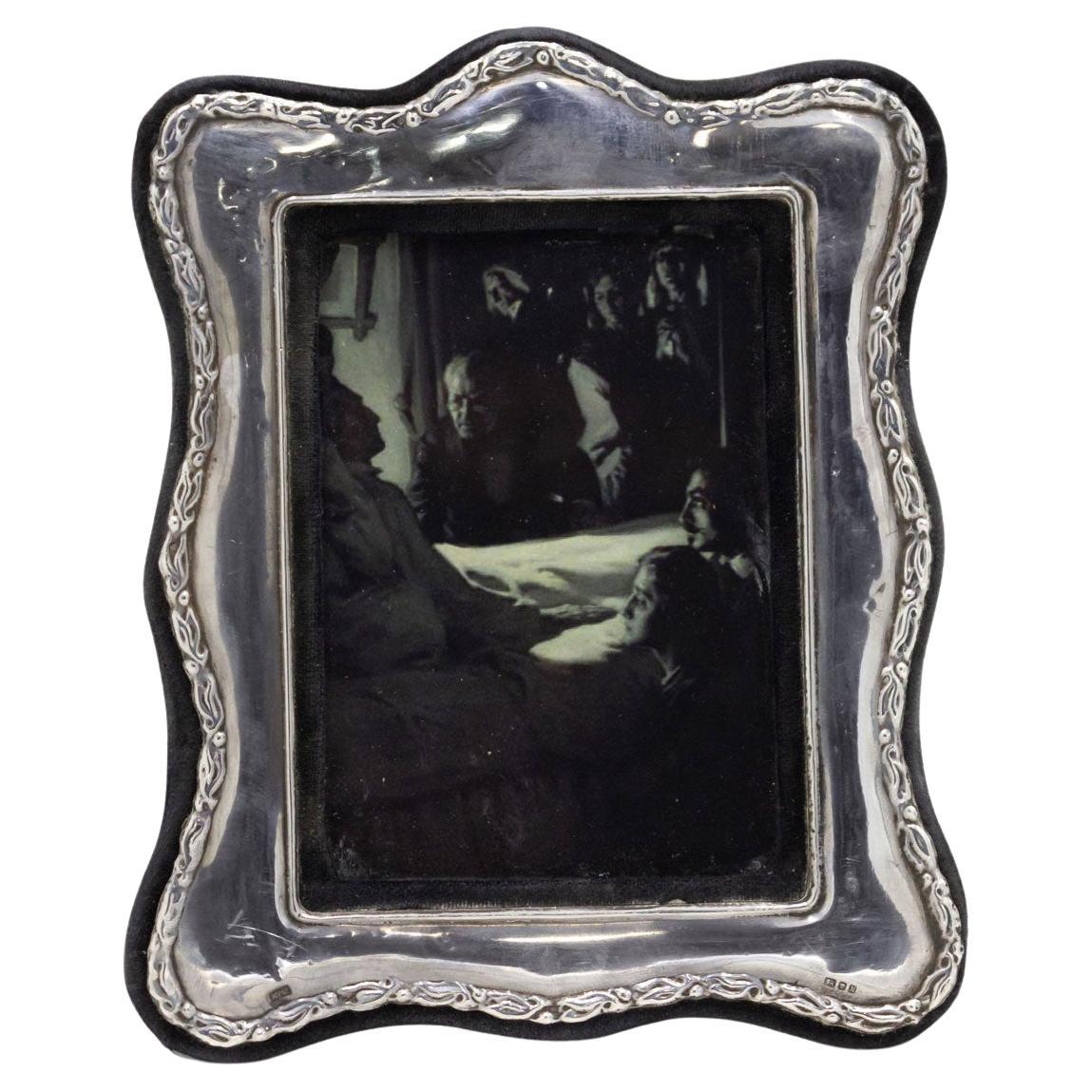 English Victorian Silver Picture Frame For Sale