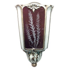 English Victorian Porcelain Wall Vase