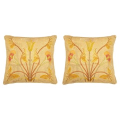 Art Nouveau Embroidered Pillows