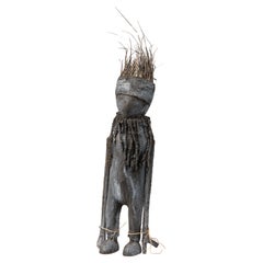 African Ivory Coast Early Carved Wooden Kafigueledio Senoufo Fetish Figure