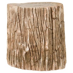 Natural Live Edge Petrified Wood Stump