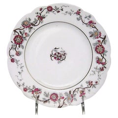 French Victorian Haviland Floral Porcelain Plates