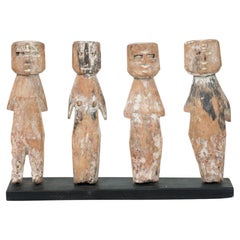 Ancêtre miniature Adan en bois sculpté du sud-est du Ghana identifié