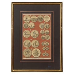 English engraving of Medals associated with King William III