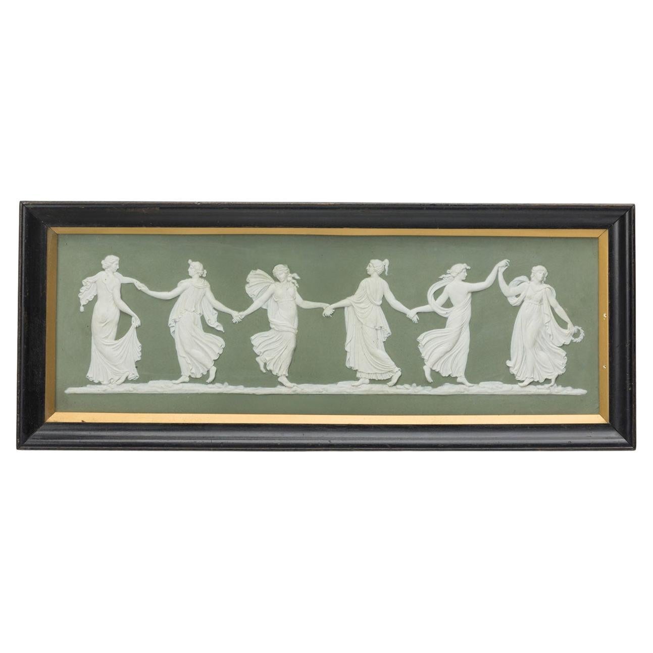 English Wedgwood Porcelain Maidens Wall Plaque