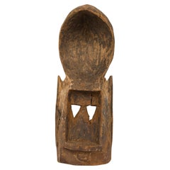 African Mali 20th Century Hand Carved Wooden Dogon Mask