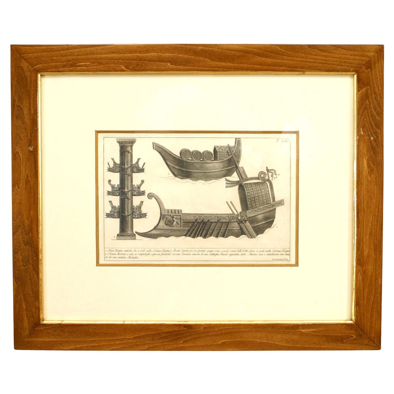 Italian Neo-Classic Military Objects Print For Sale