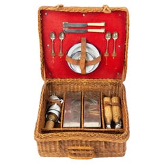 English Wicker Picnic Basket