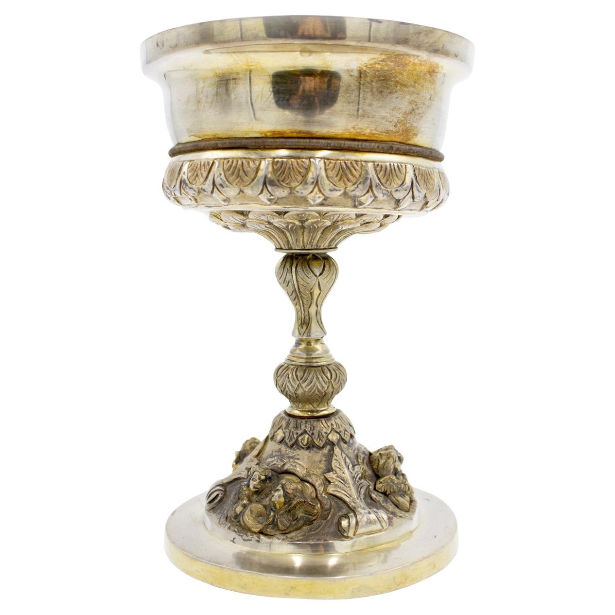 Italian Renaissance Style Silver Plate Chalice