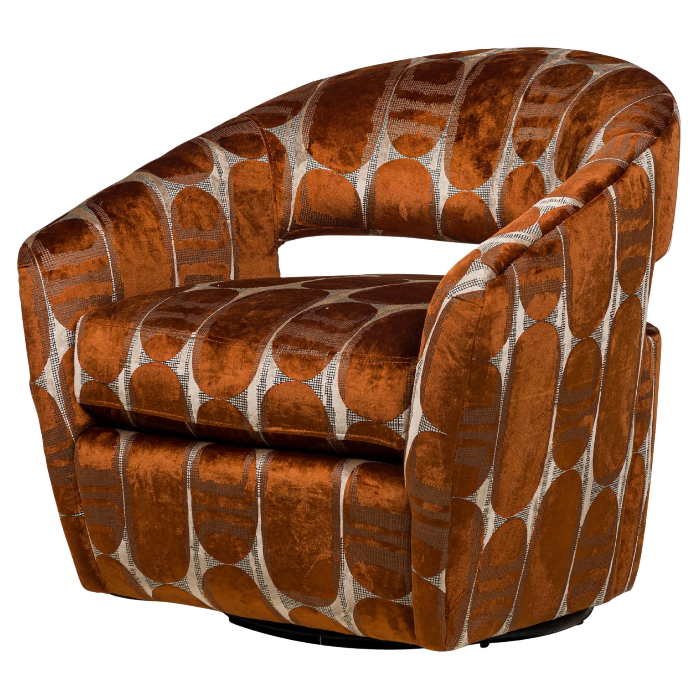 Lillian August Chaise de baignoire moderne française pivotante en vente