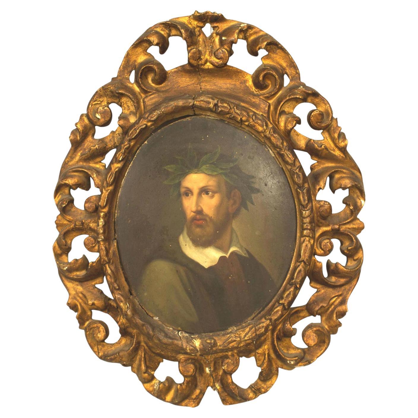 Retrato Notable Barbudo del Renacimiento Italiano en venta