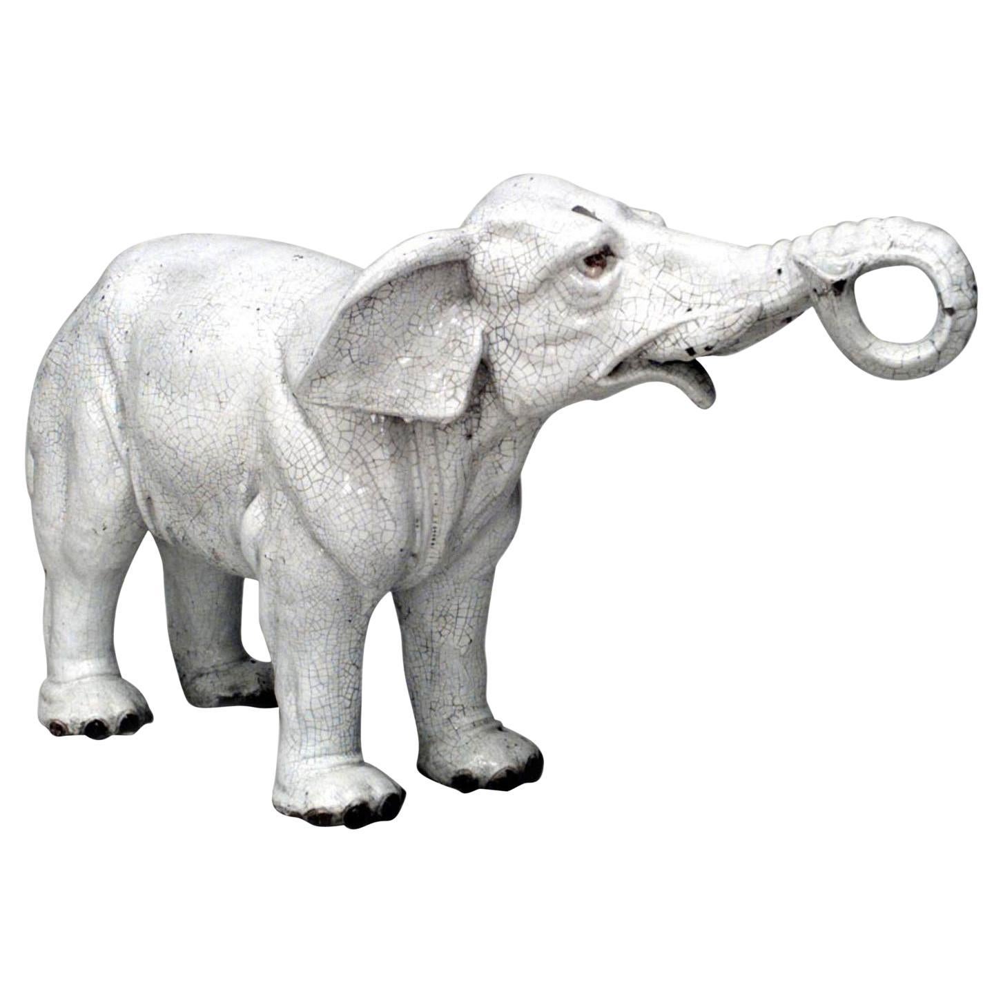 English Regency Terra Cotta Elephant For Sale