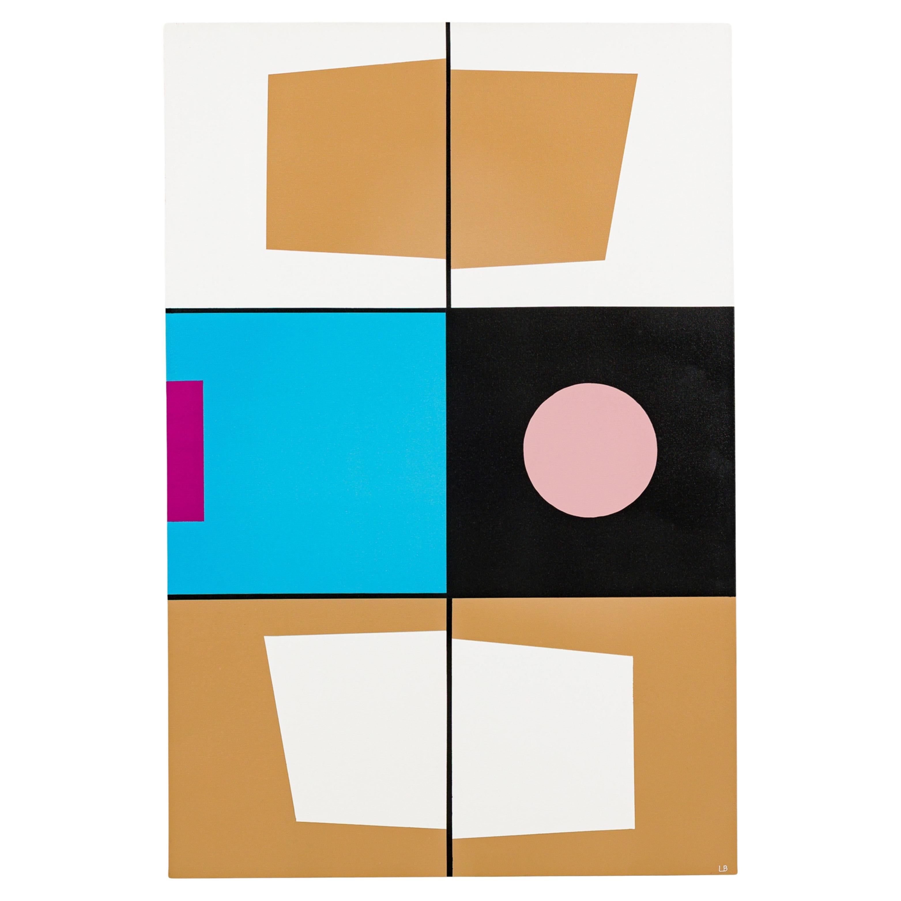 1 Square Azul Acrylic Painting, Contemporary Abstract, Signed, 2022 For Sale