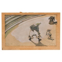 Lautrec Lithographie einer Zirkusszene