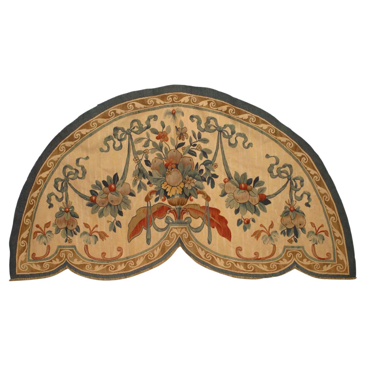 Pannello di valenza francese vittoriano beige aubusson